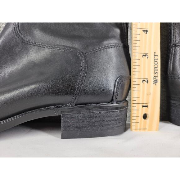 SAM EDELMON WOMENS BLACK LEATHER RIDING BOOTS PENNY 2 STYLE SIZE 6.5M - Picture 15 of 16